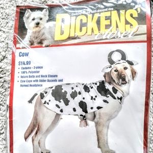 SMALL DOG OUTFIT, COW WITH HORNS, NEW